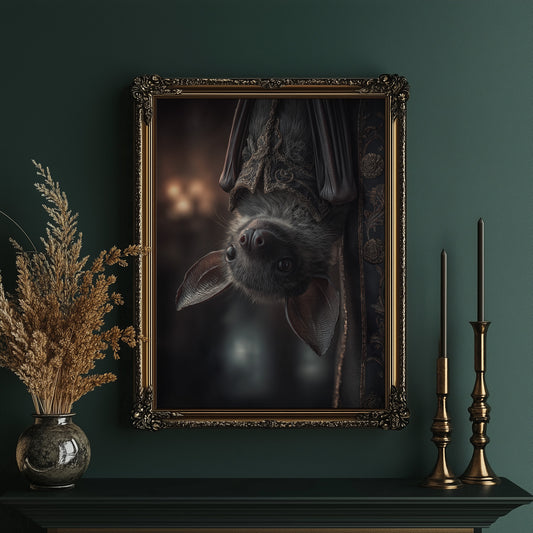 Midnight Curiosity Hangs Upside Down