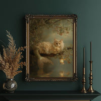 Feline Myths Beneath Autumn Boughs