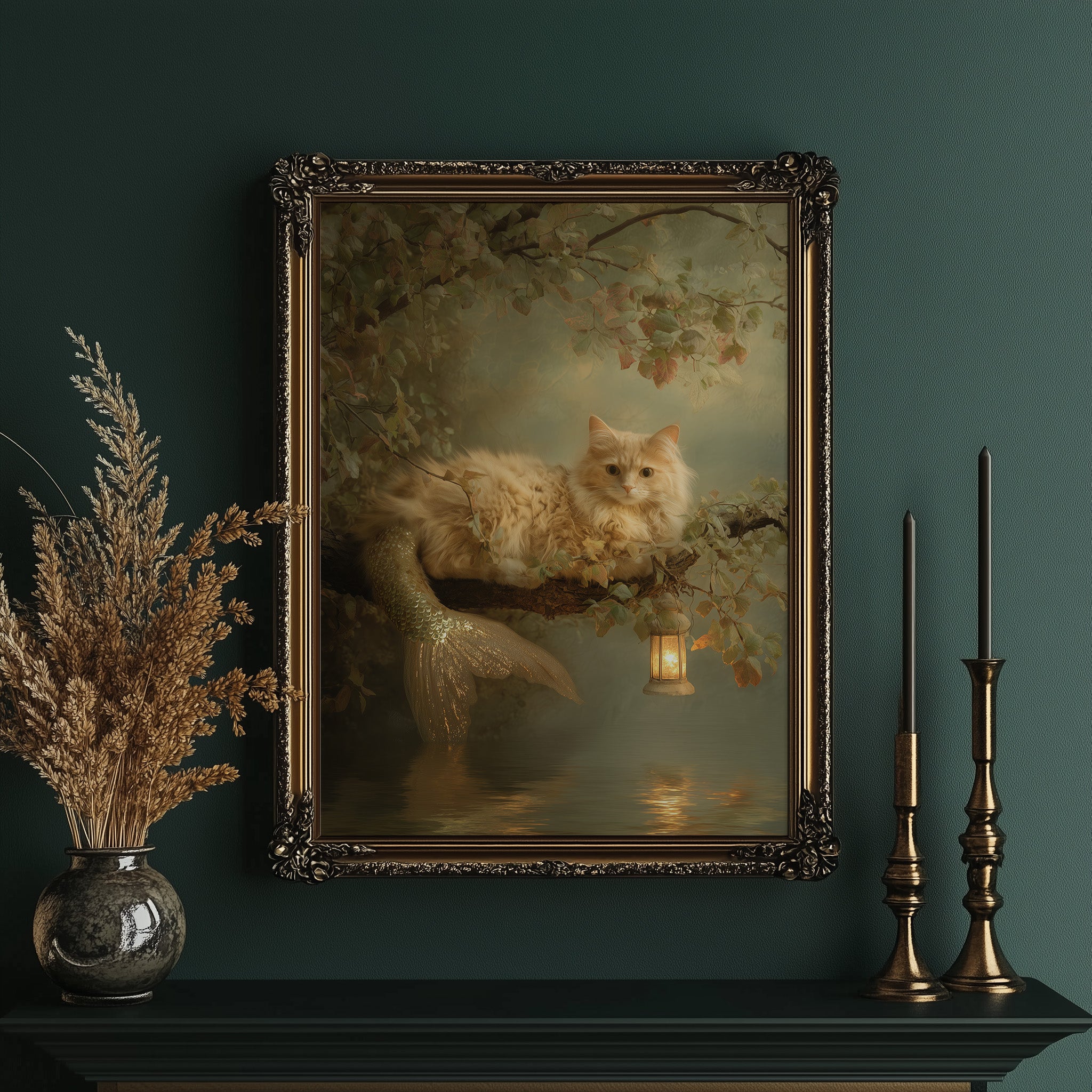 Feline Myths Beneath Autumn Boughs