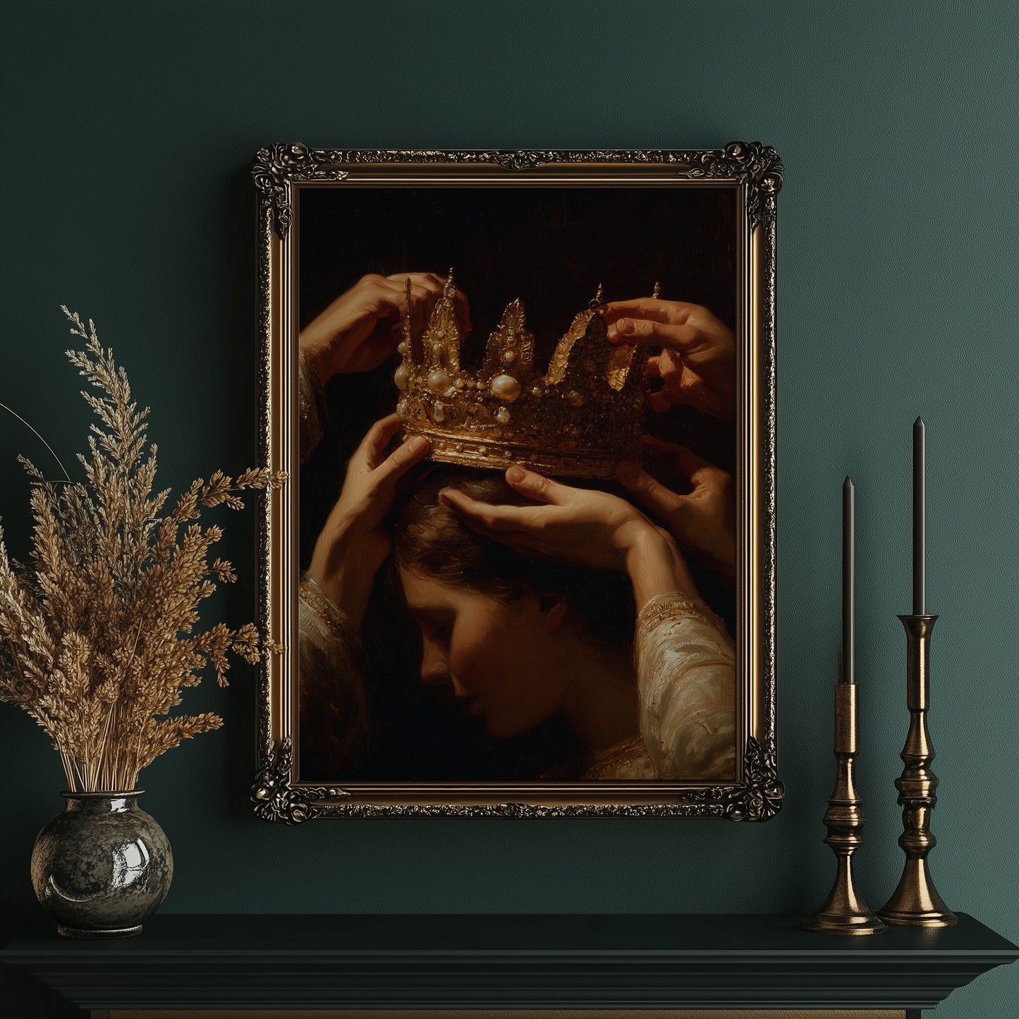 Hands Bestow Ancient Golden Glory