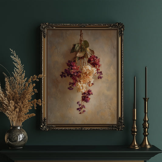 Faded Blooms Against Autumn Light