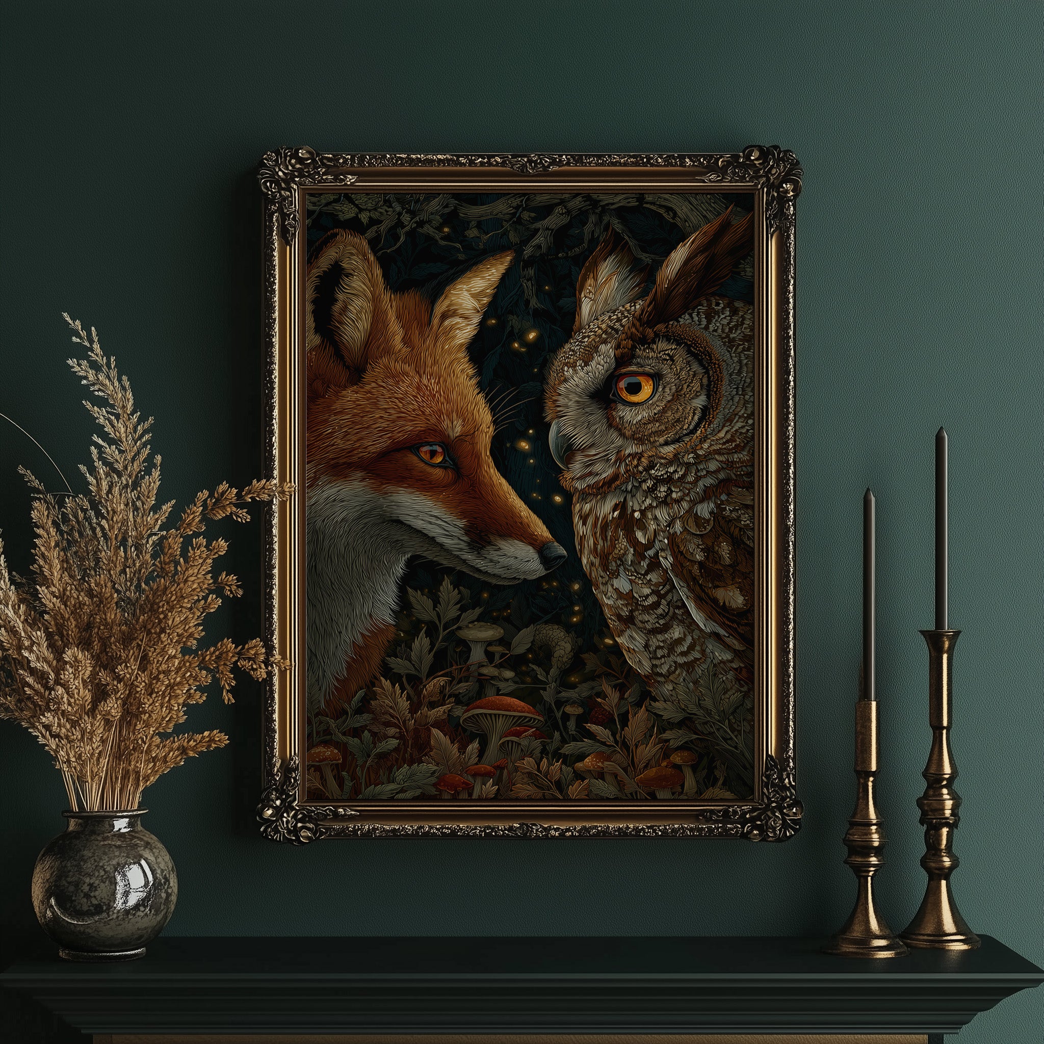 Dusk Meets Night's Golden Gaze