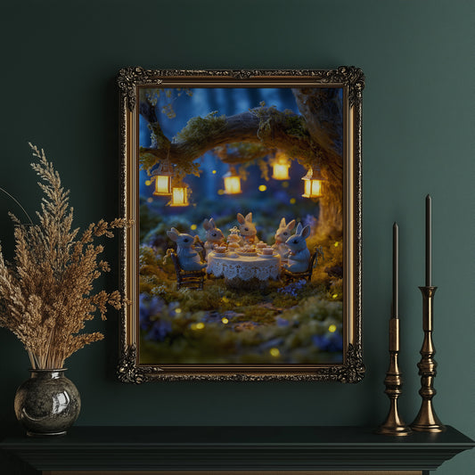 Midnight Tea Among Forest Friends