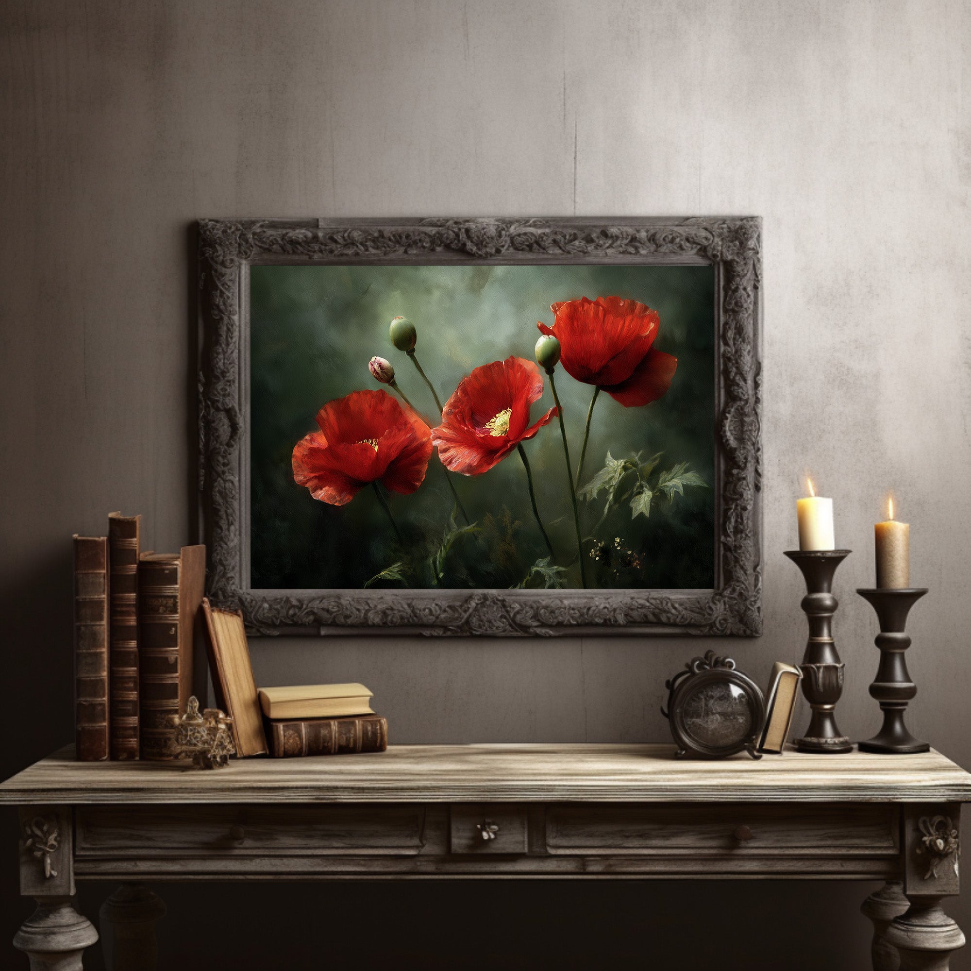 Scarlet Blooms Among Literary Worlds