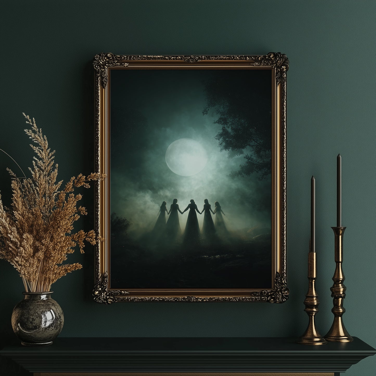 Moonlit Circle Of Ancient Ritual