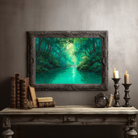 Emerald Path Between Forest Pages