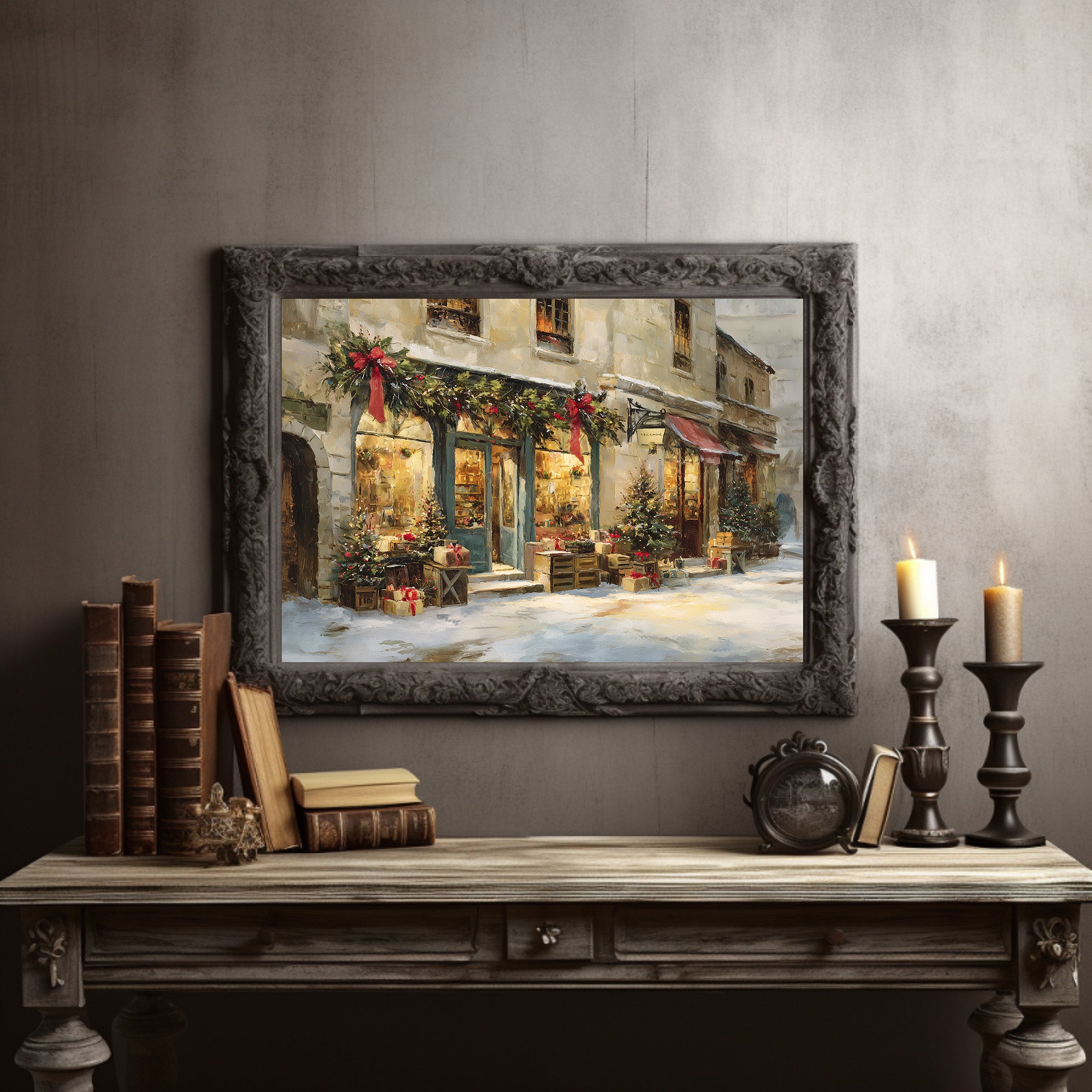 Festive Shops Await December Snow