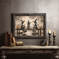 Moonlit Sisters Toast Autumn Spirits