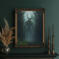 Forest Sentinel With Glowing Eyes
