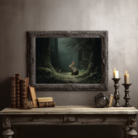 Forest Wanderer Finds Moonlit Path