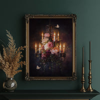 Candlelight Beckons Moths And Blooms