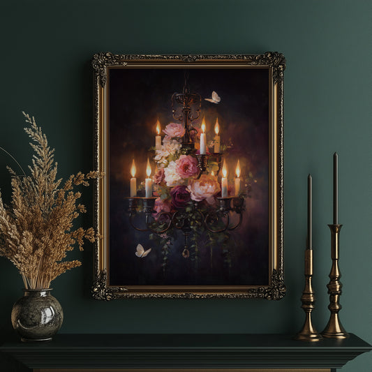 Candlelight Beckons Moths And Blooms