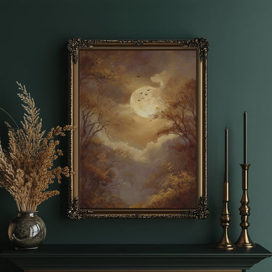 Amber Moon Calls Night Birds