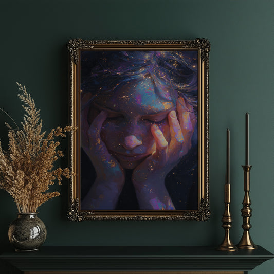 Cosmos Held Between Fingers