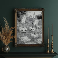 Midnight Grins Among Stone Memories