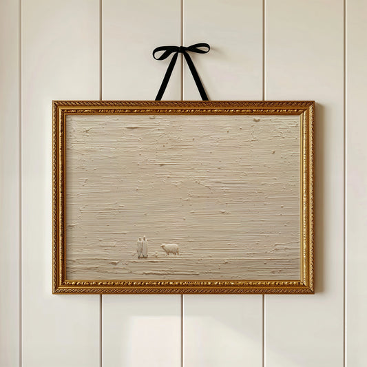 Tiny Figures Across Textured Plains