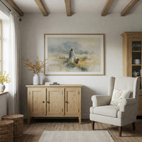 Gentle Shepherd Among Misty Hills