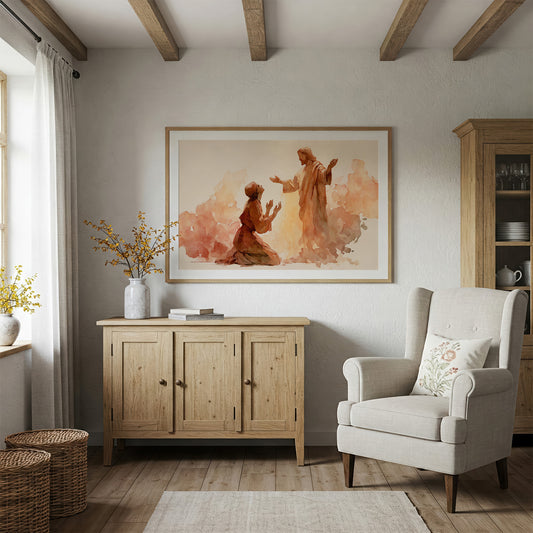 Faith Blooms In Amber Light