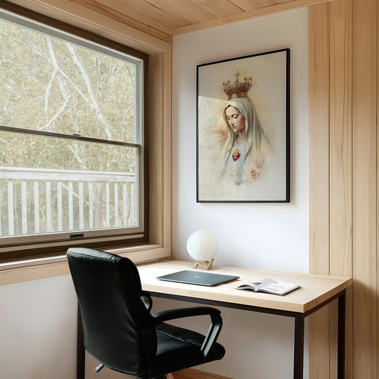 Sacred Heart In Quiet Devotion