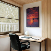 Sunset Walk Through Crimson Tides