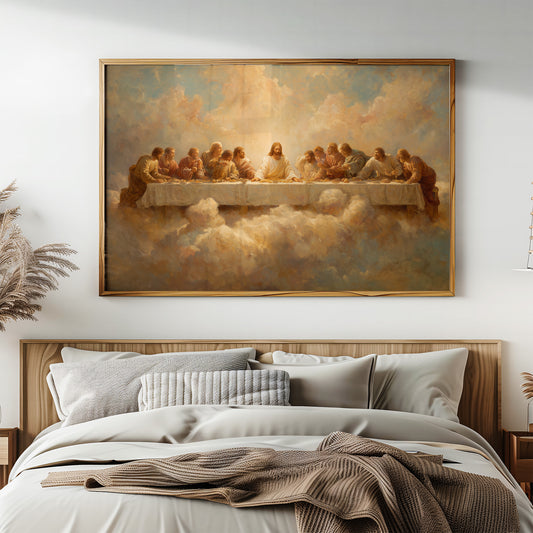 Sacred Gathering Among Golden Clouds