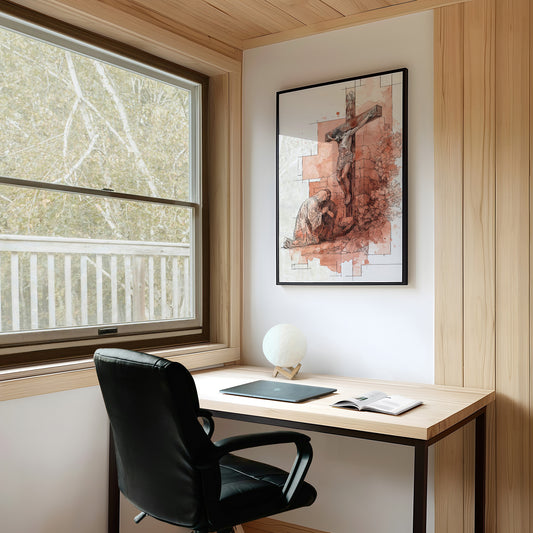 Faith Blooms In Coral Light