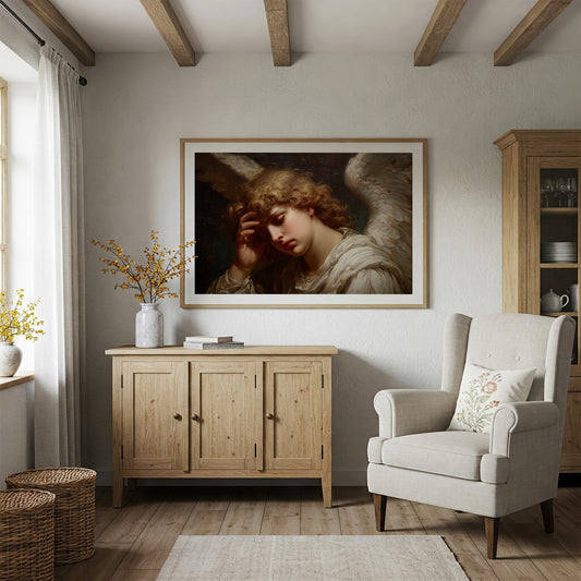 Classical Art Among Quiet Shelves