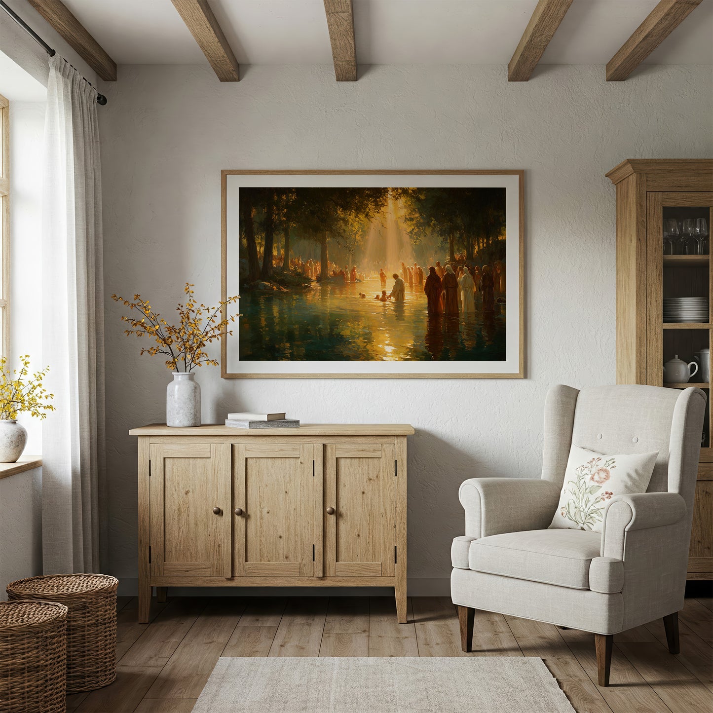 Sacred Waters Bathed In Light