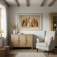 Figures Gather In Muted Tones