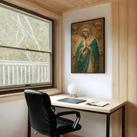 Sacred Prayers In Teal Gold