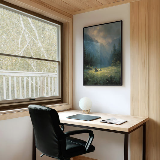 Sunbeams Bless The Mountain Meadow