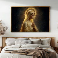 Radiant Prayer In Golden Light