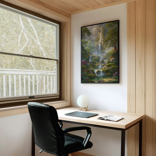 Cascading Waters Through Emerald Valleys