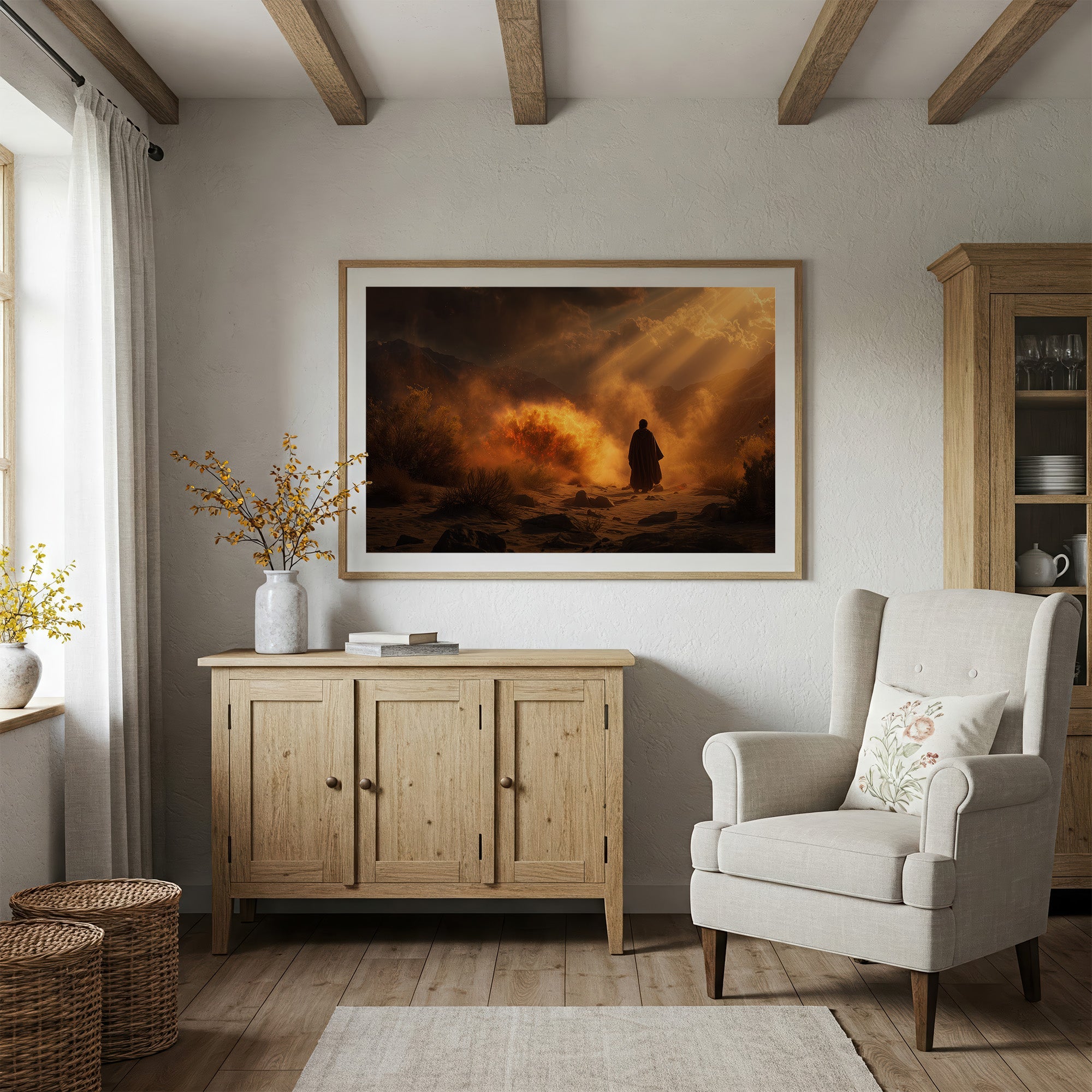 Pilgrim Walks Into Heaven's Fire