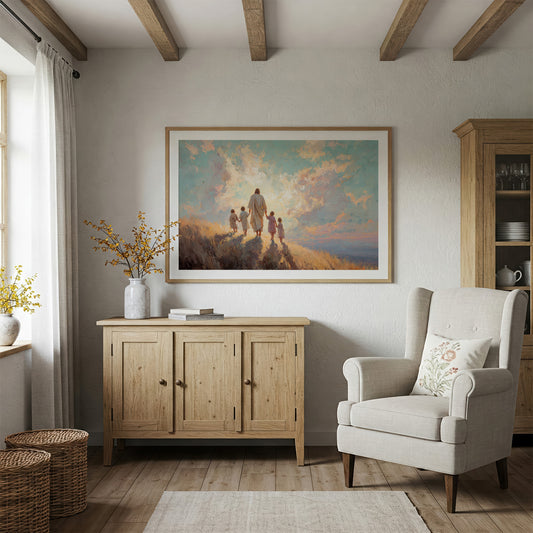 Walking Into Heaven's Painted Light