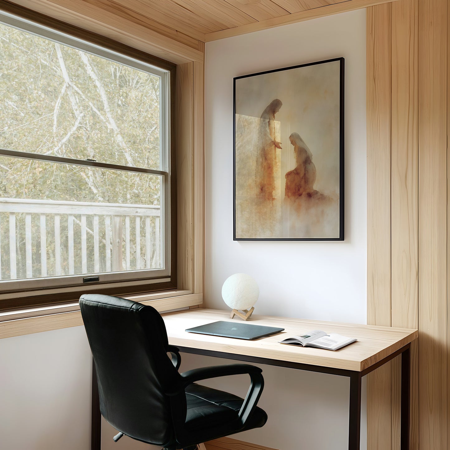 Sacred Moment In Golden Light