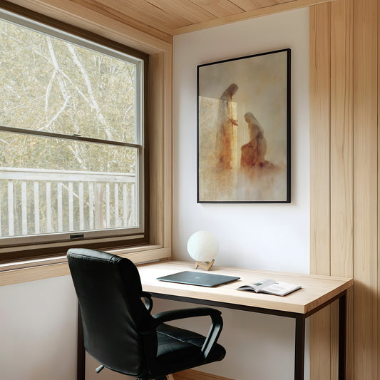 Sacred Moment In Golden Light