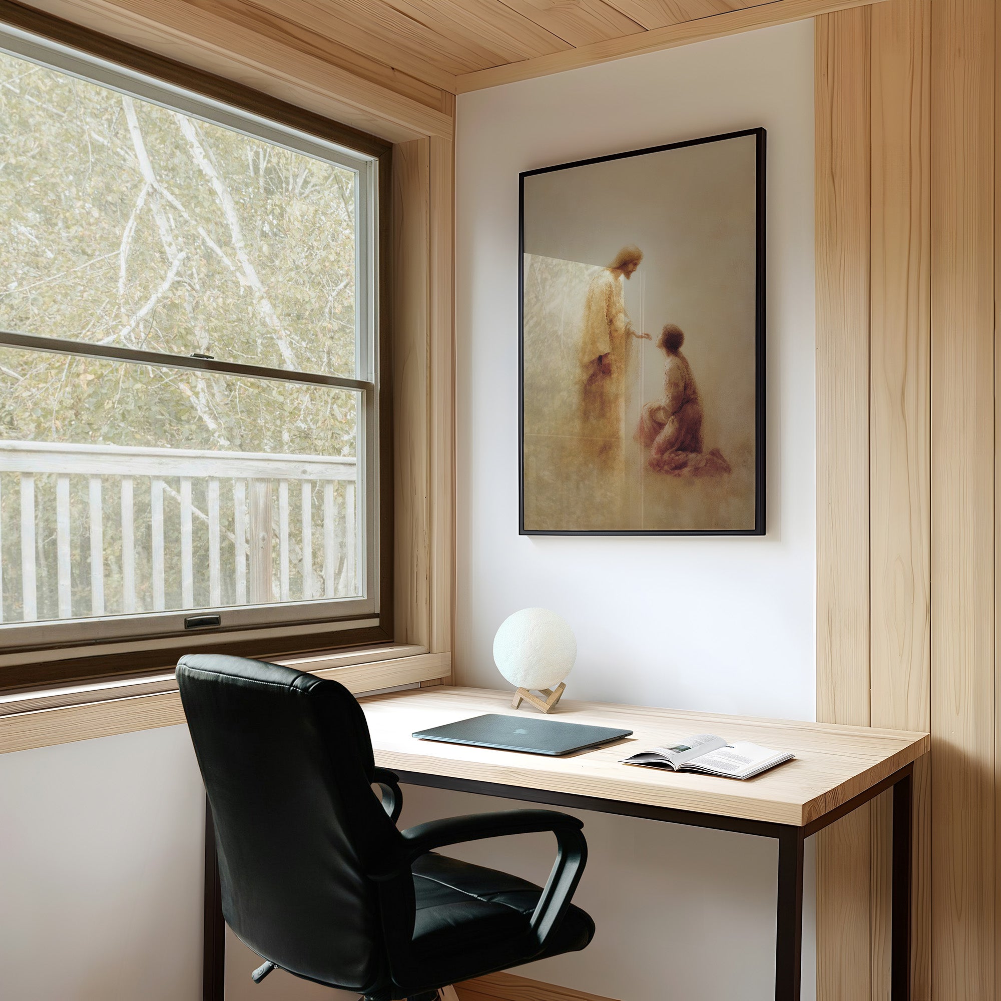 Sacred Moment On Wooden Table