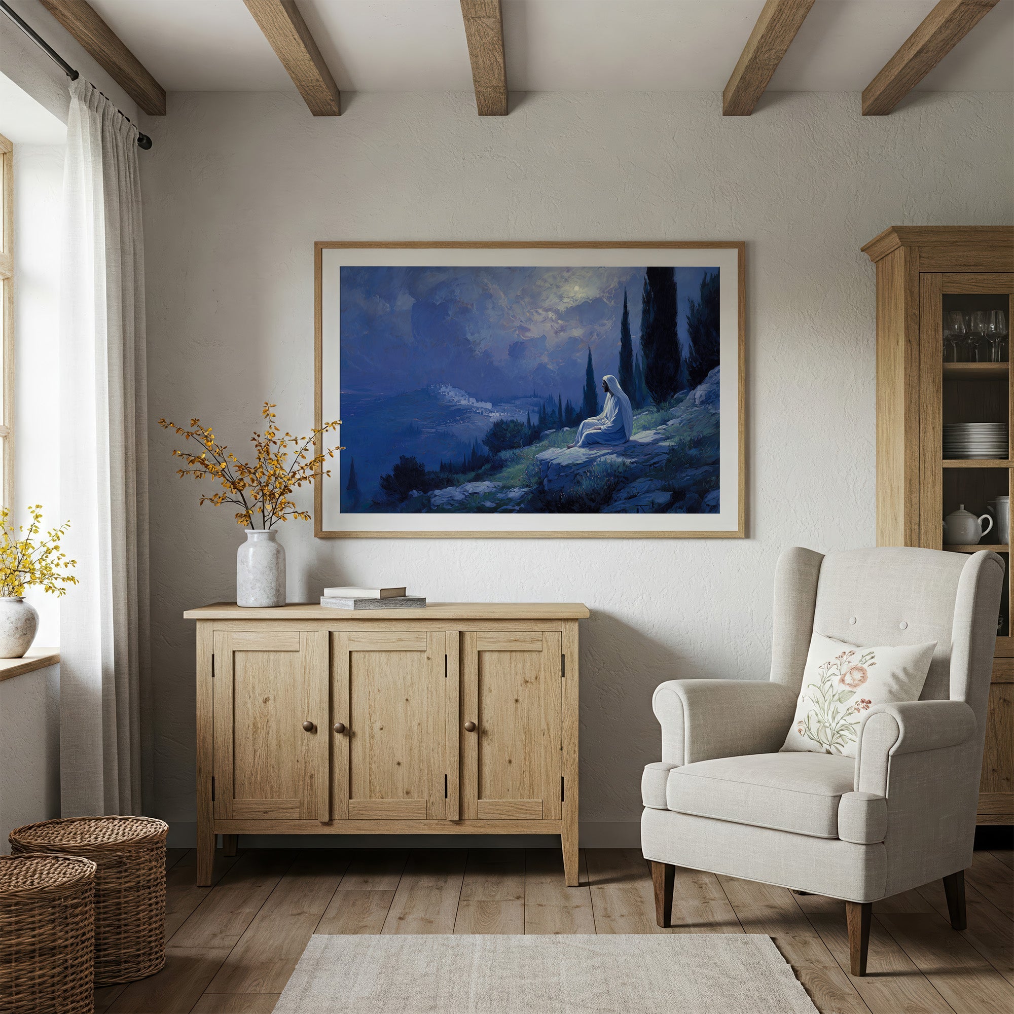 Midnight Prayer On Mountain's Edge