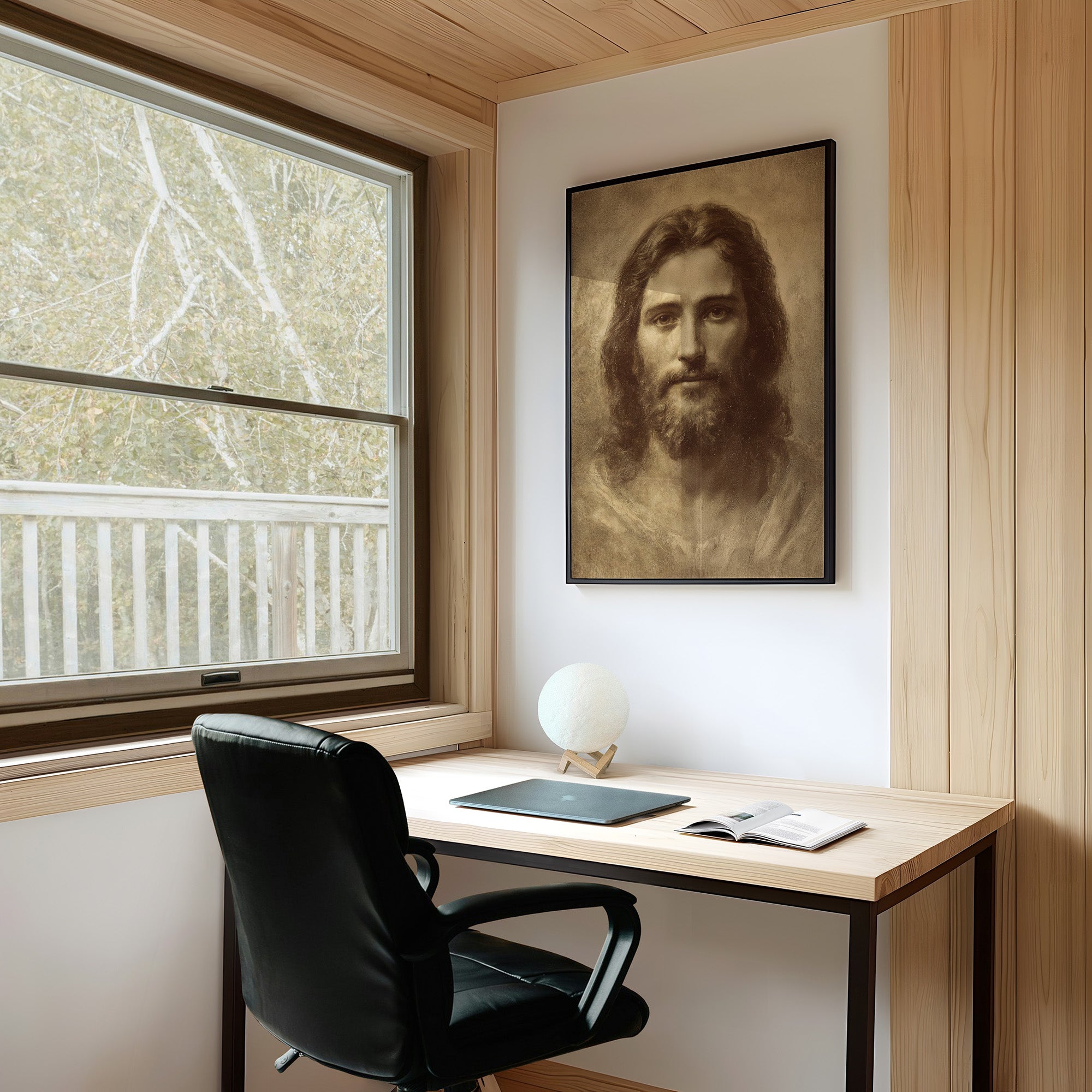 Rustic Table Holds Timeless Portrait