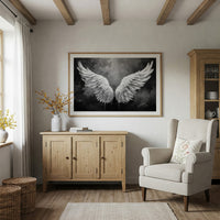 Silver Wings Against Storm Clouds