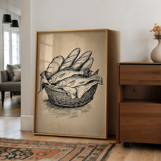 Morning Catch In Rustic Lines