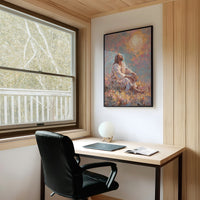 Sunlit Prayer On Hillside Canvas