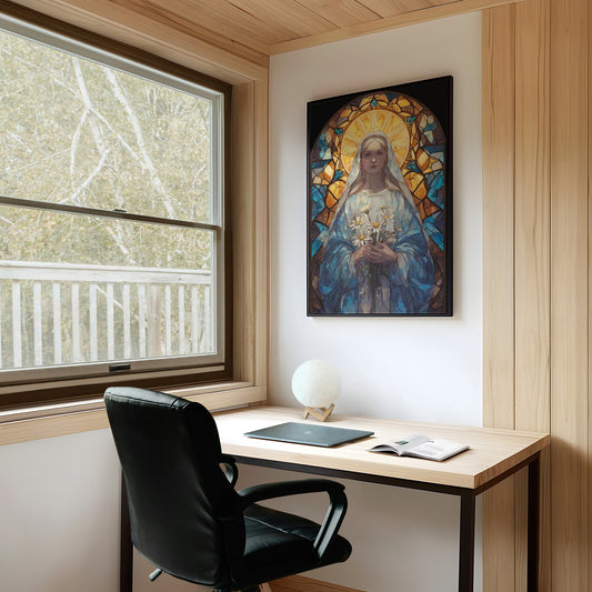 Daisies Held In Sacred Light