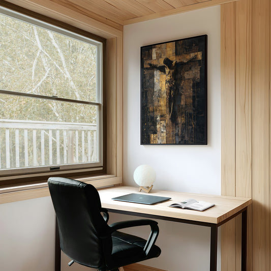 Faith Rendered In Golden Darkness