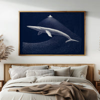 Tiny Vessel Above Ocean Giant