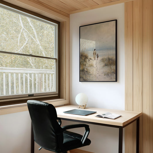 Footprints Lead To Ocean Promise