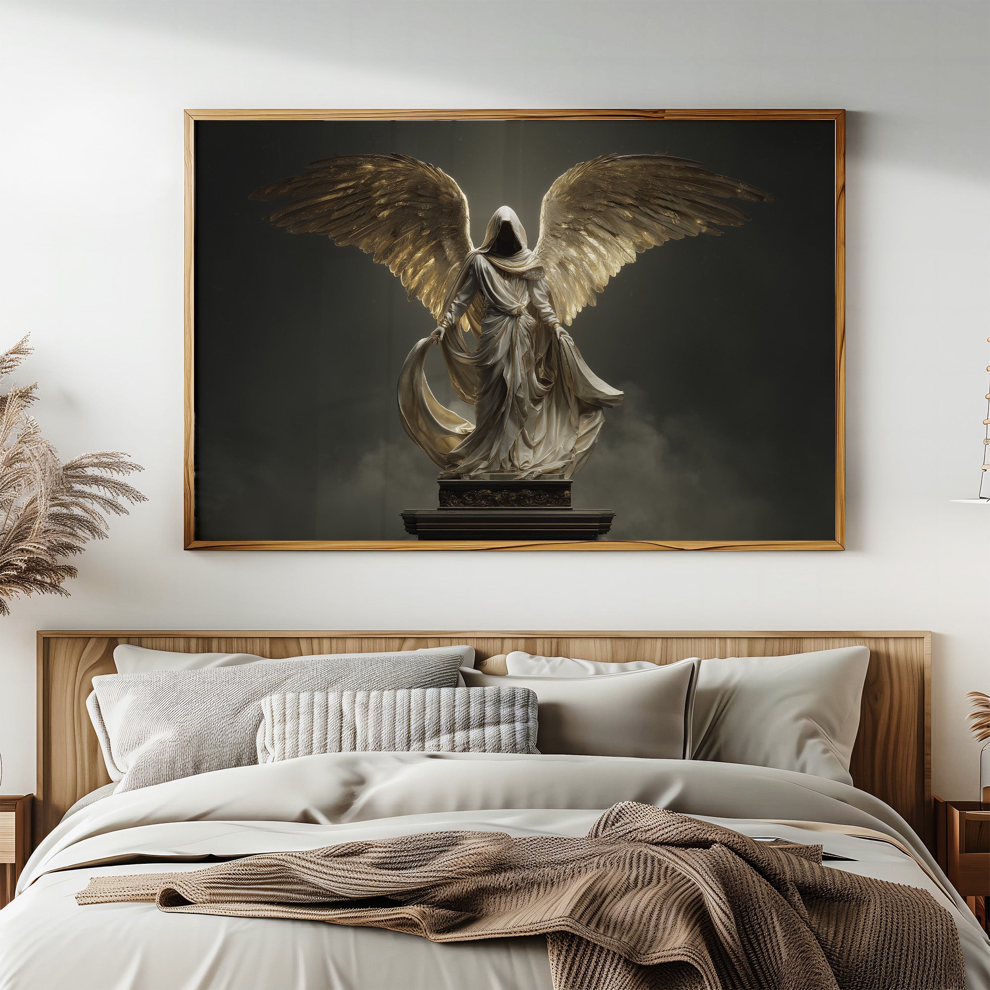 Wings Ascend From Ancient Stone