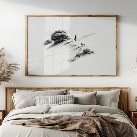 Solitude Atop Windswept Hills