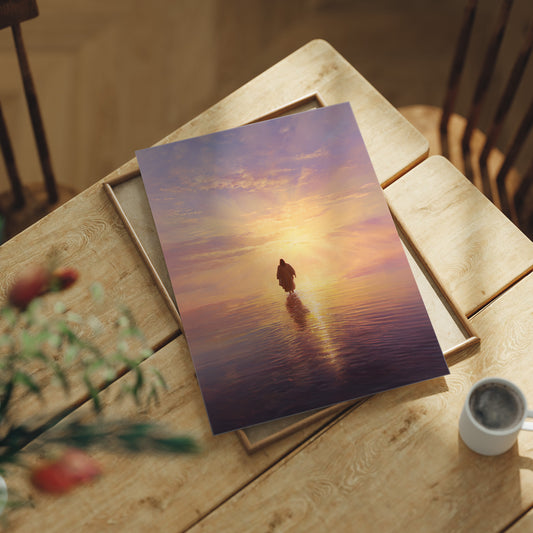 Solitary Path Into Golden Waters